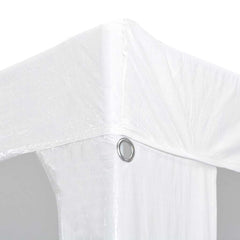 vidaXL Party Tent | White | Polyethylene roof and steel frame | 3x4 metres 4