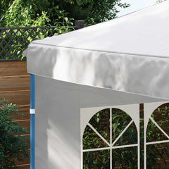 vidaXL Gazebos White PE and Steel 4