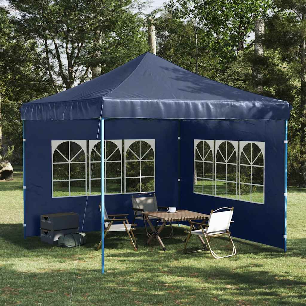 vidaXL Gazebos Blue PE and Steel 3