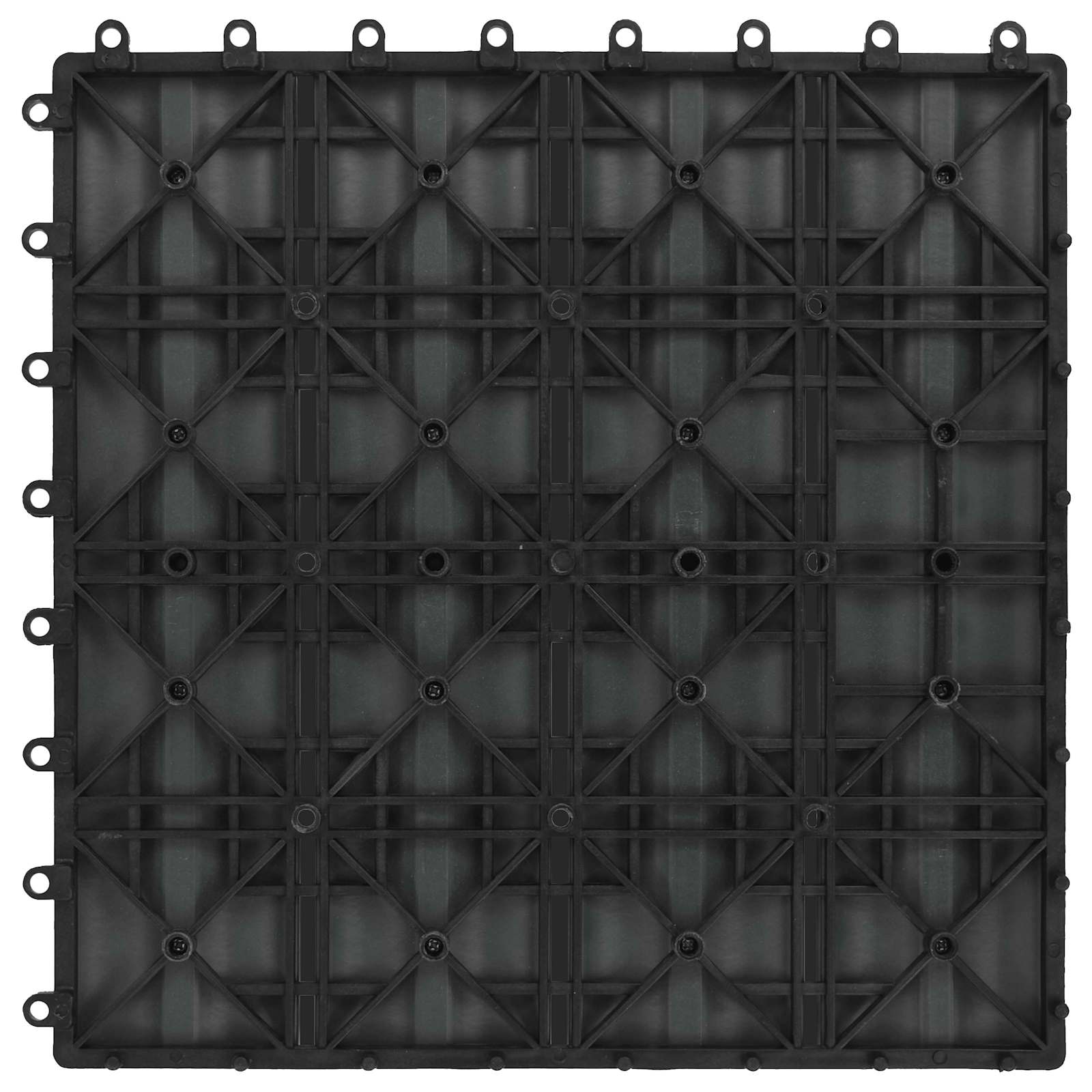 vidaXL Decking Tile 3D Design 11 pcs Grey 30 x 30 cm WPC 4
