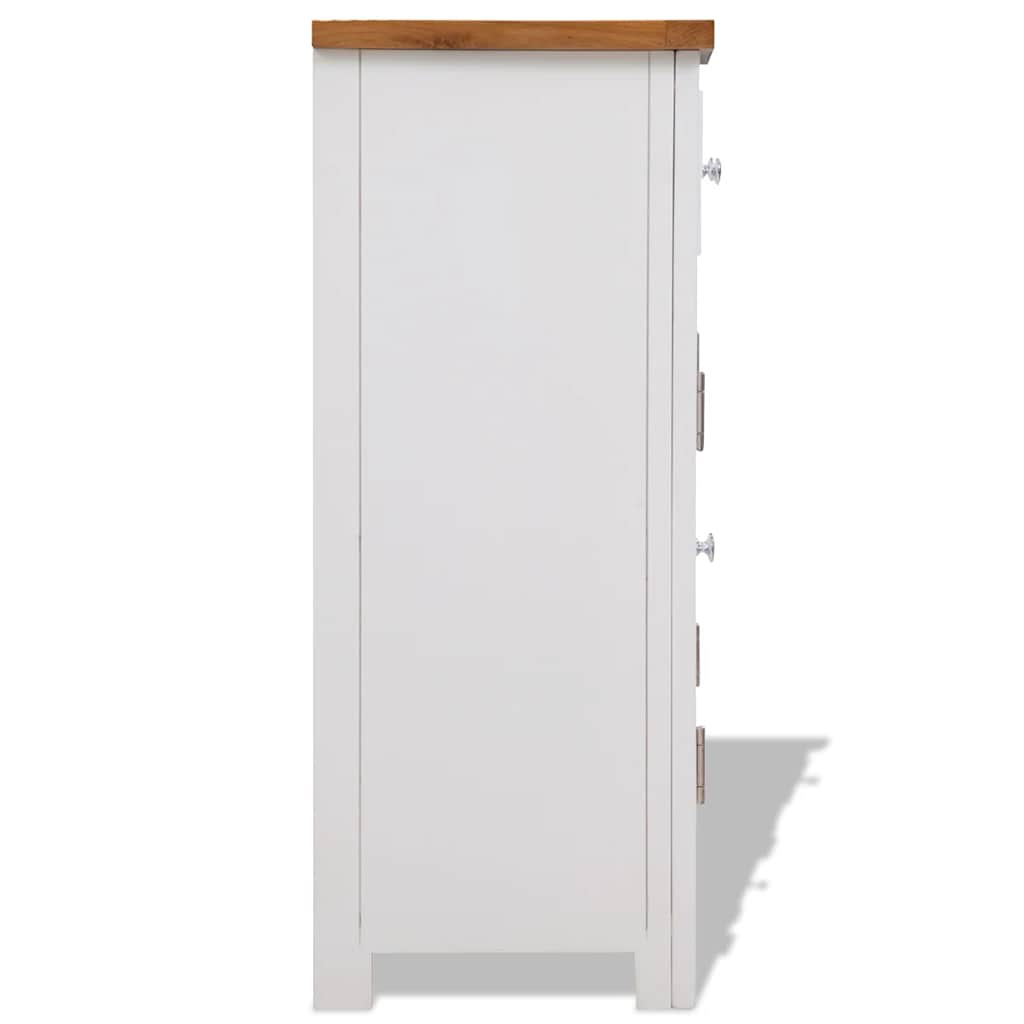 247123 vidaXL Sideboard 90x33,5x83 cm Solid Oak Wood 4