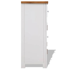 247123 vidaXL Sideboard 90x33,5x83 cm Solid Oak Wood 4