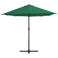 vidaXL Garden Parasol with Aluminium Pole 460x270 cm Green 3