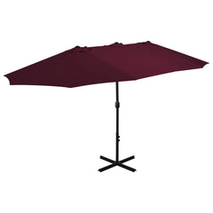 vidaXL Garden Parasol | Bordeaux Red | Polyester, Aluminium | Extra large 1