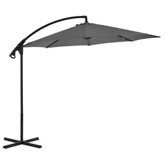 vidaXL Cantilever Garden Parasol with Steel Pole 300 cm Anthracite 1