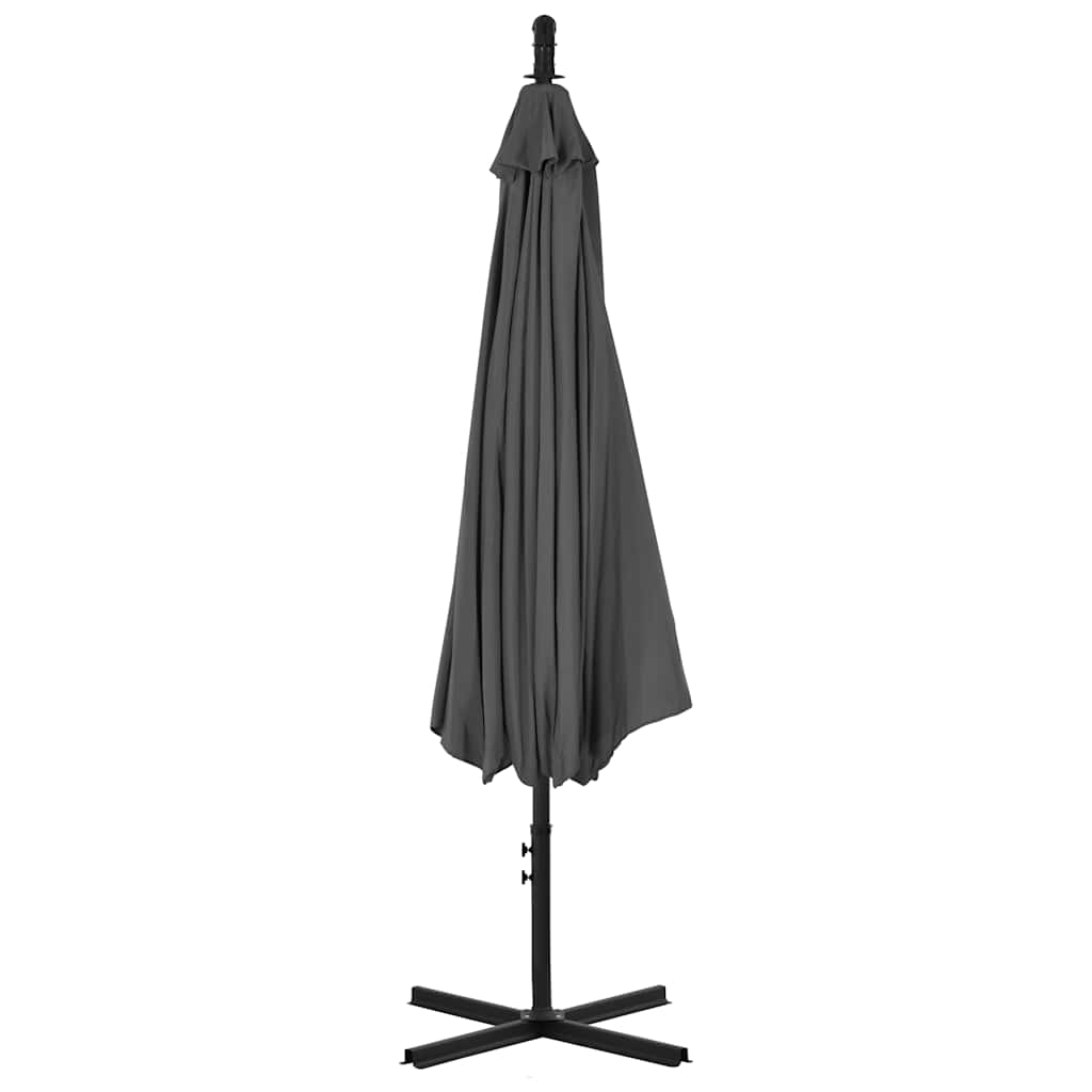 vidaXL Cantilever Garden Parasol with Steel Pole 300 cm Anthracite 4