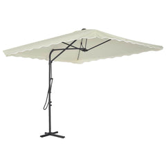vidaXL Garden Parasol | Sand | Polyester | 250x250 cm | Rotatable 1