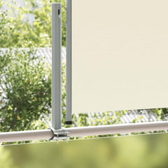 vidaXL Side Awning | Cream | Polyester, Powder-Coated Iron | 120 x 300 cm 3