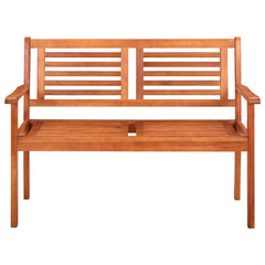 2-Seater Garden Bench 120 cm Solid Eucalyptus Wood