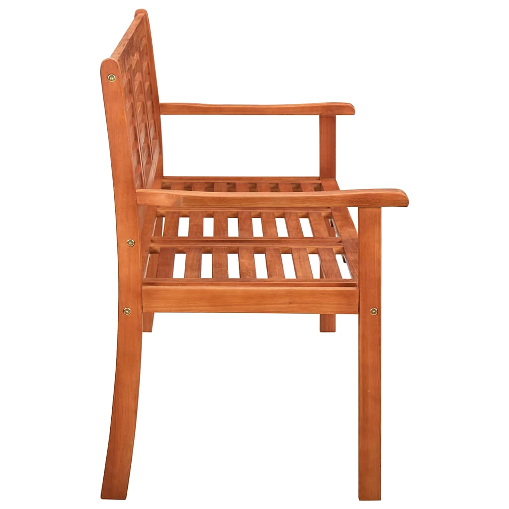 vidaXL 3-Seater Garden Bench 150 cm Solid Eucalyptus Wood 4
