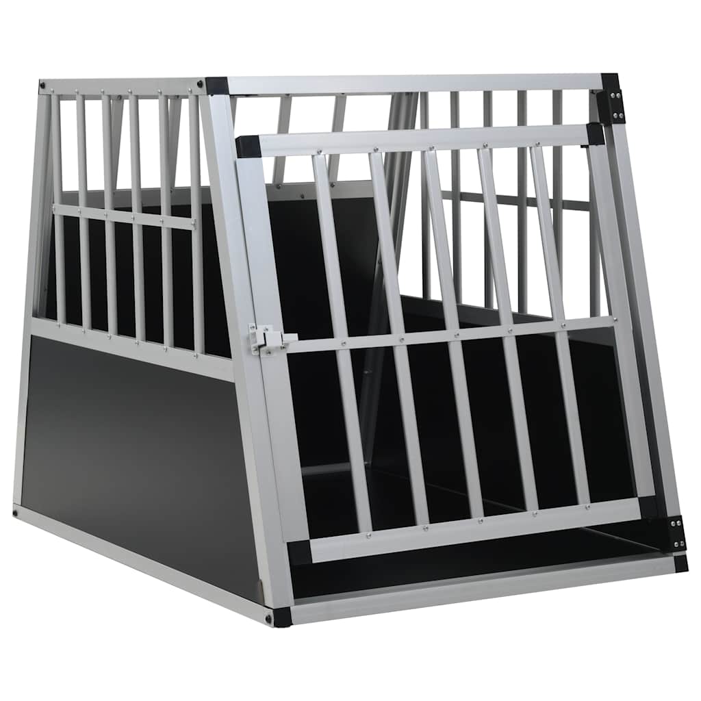 Dog Cage with Double Door 65 cm 69.5 cm 91 cm