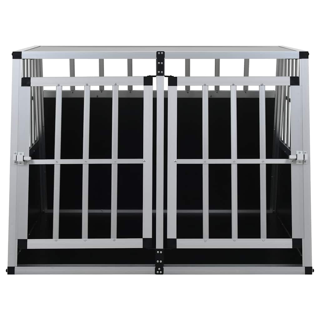 Dog Cage with Double Door 94 cm 69 cm 88 cm