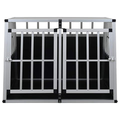 Dog Cage with Double Door 94 cm 69 cm 88 cm