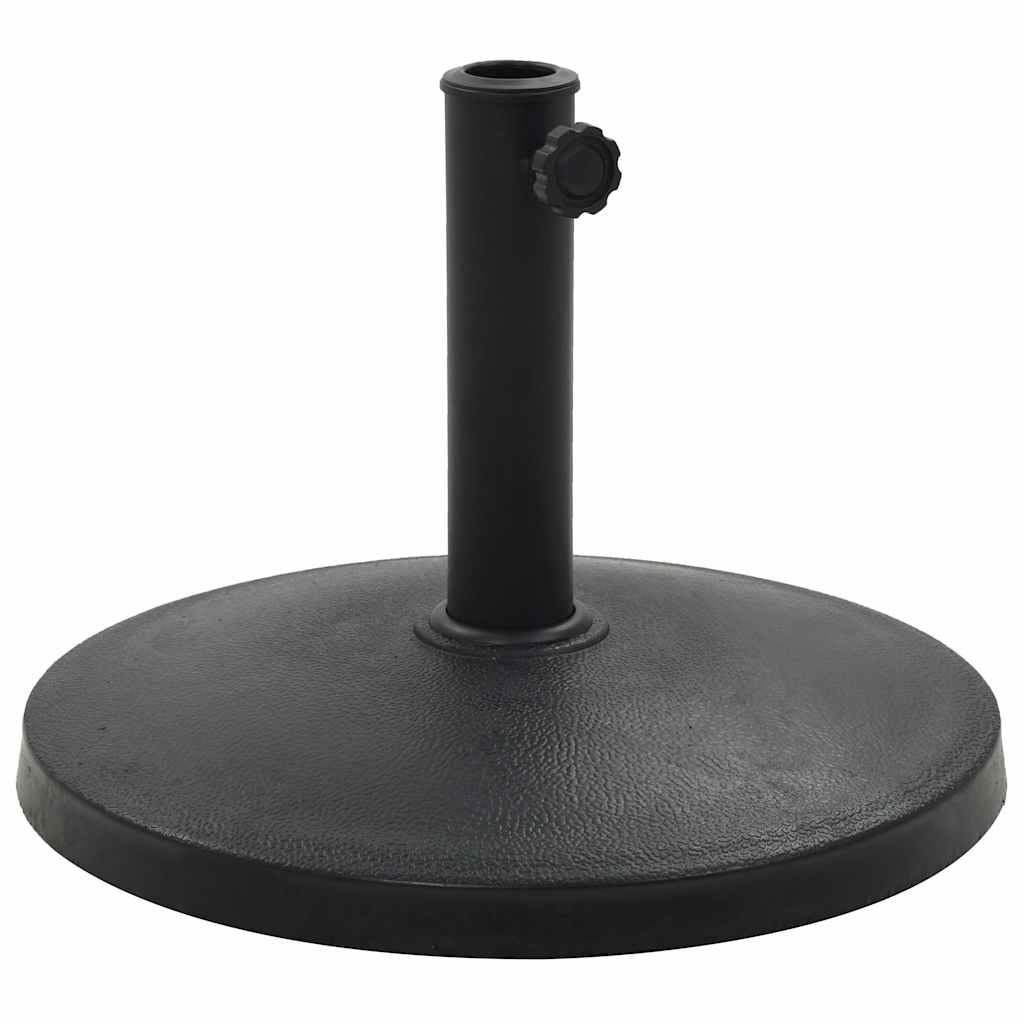 vidaXL Parasol Base | Black | Polyresin | 10 kg | Decorative Inlays 1