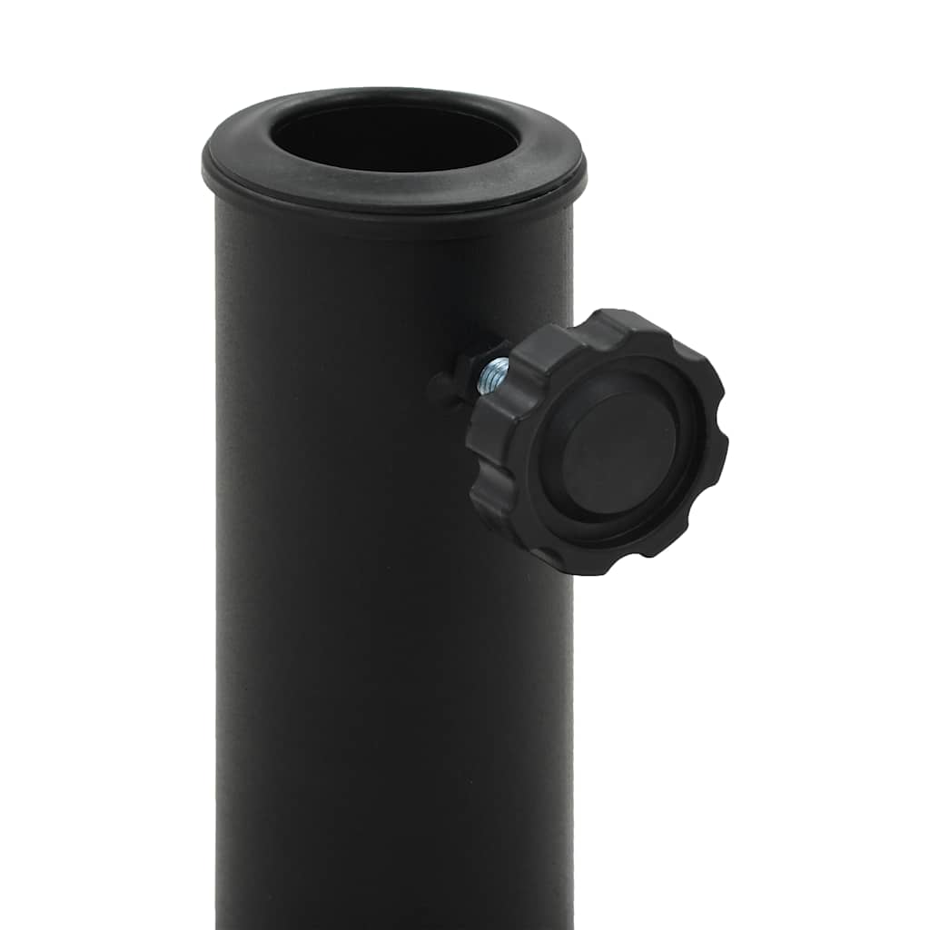 vidaXL Parasol Base Half Round Polyresin 9 kg Black 3