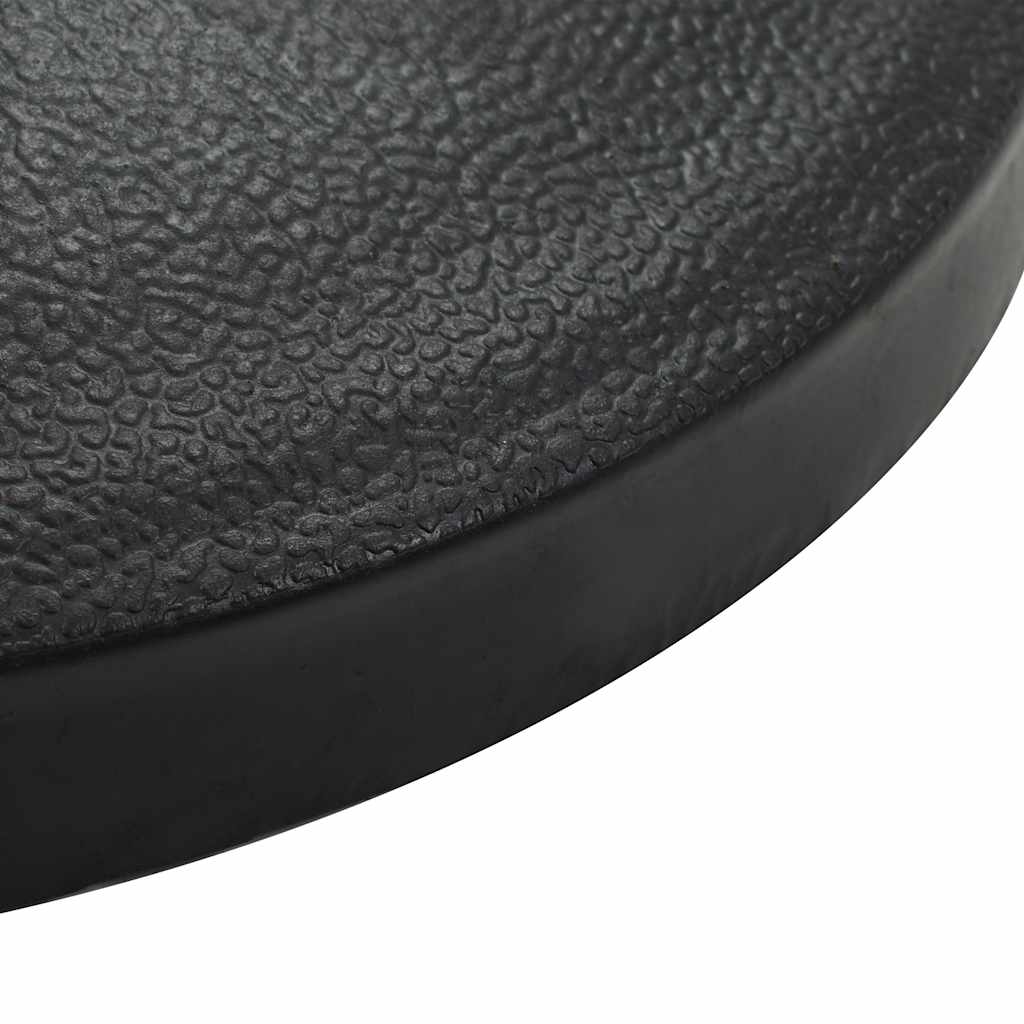 vidaXL Parasol Base Half Round Polyresin 9 kg Black 4