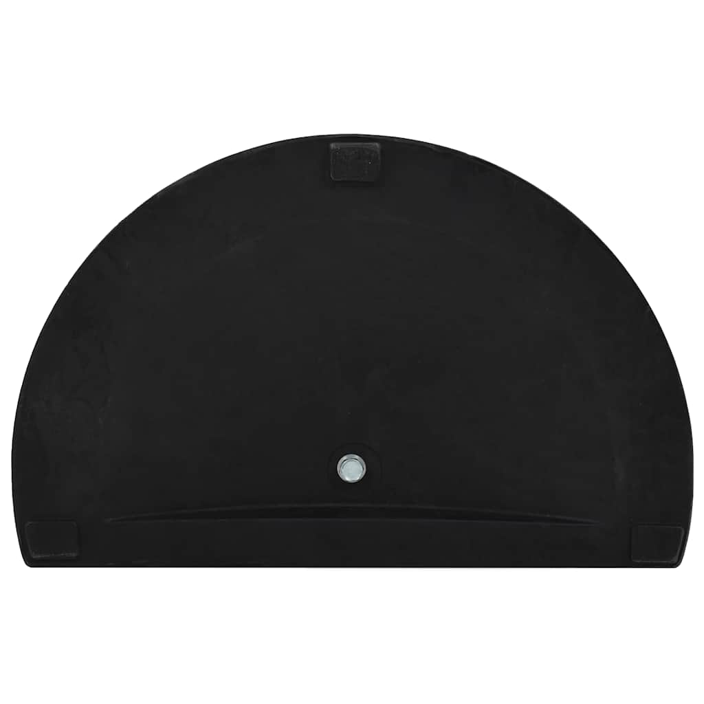 vidaXL Parasol Base Half Round Polyresin 9 kg Black 5