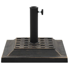 vidaXL Parasol Base | Bronze | Polyresin | 12 kg | Decorative Inlays 2