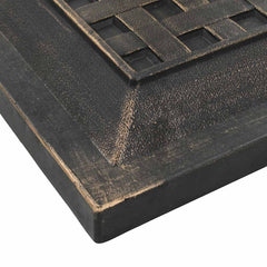 vidaXL Parasol Base | Bronze | Polyresin | 12 kg | Decorative Inlays 4