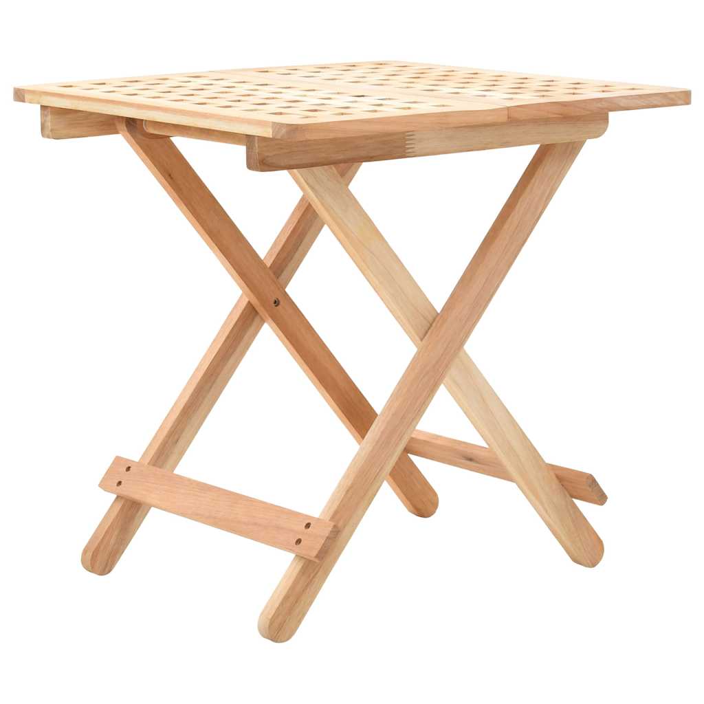 vidaXL Side Table | Brown | Solid walnut wood | Compact | Collapsible 1