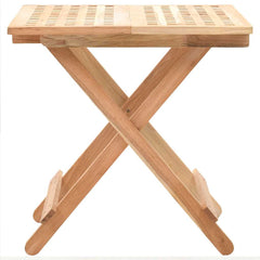 vidaXL Side Table | Brown | Solid walnut wood | Compact | Collapsible 3