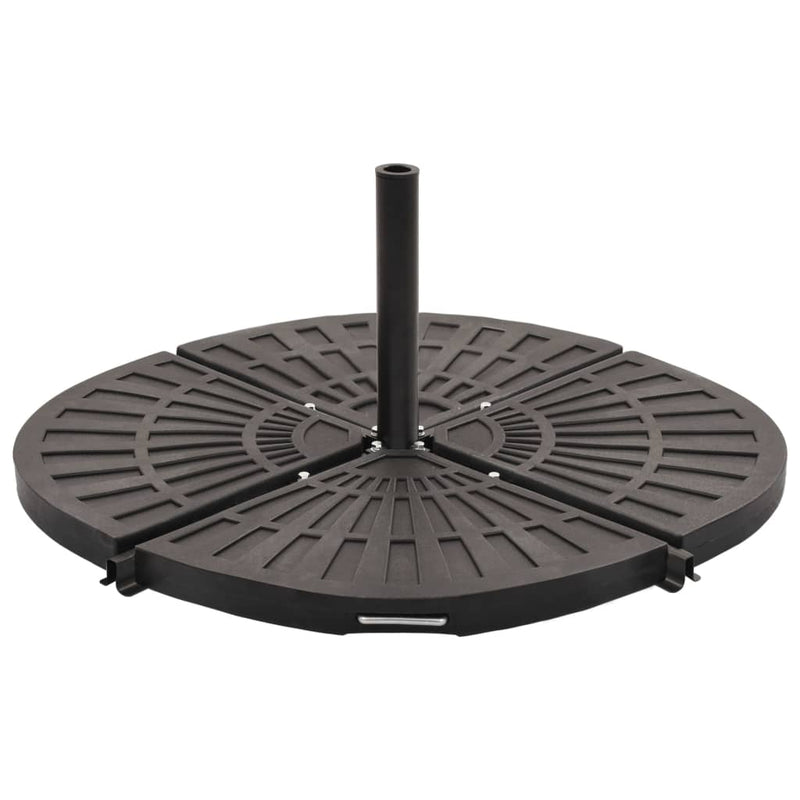 Umbrella Weight Plate Black Fan-shaped 20 kg