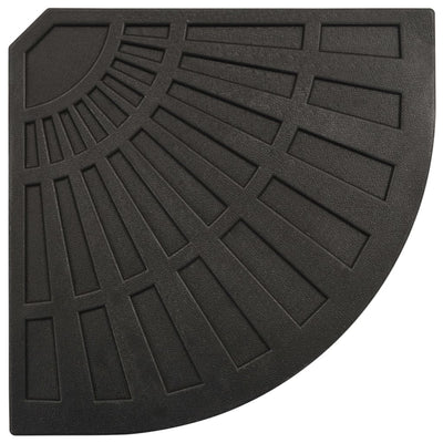 Umbrella Weight Plate Black Fan-shaped 20 kg