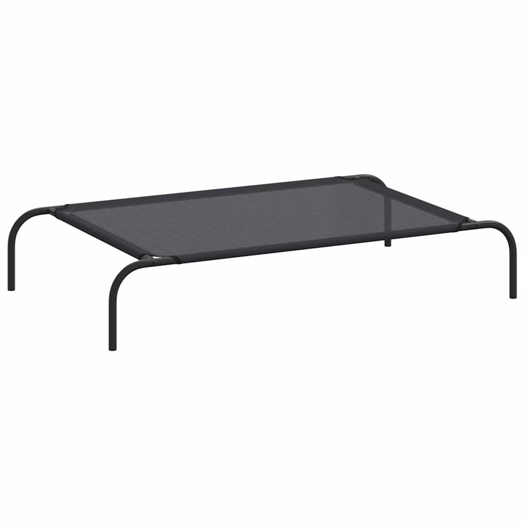 vidaXL Dog Bed | Black | 30% Polyester, 70% PVC, Powder-Coated Steel | Large 2