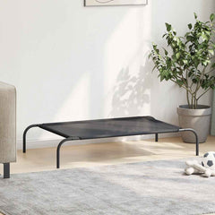 vidaXL Dog Bed | Black | 30% Polyester, 70% PVC, Powder-Coated Steel | Large 3