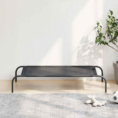 vidaXL Dog Bed | Black | 30% Polyester, 70% PVC, Powder-Coated Steel | Large 1
