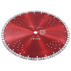 143234 vidaXL Diamond Cutting Disc with Turbo and Holes Steel 350 mm 2
