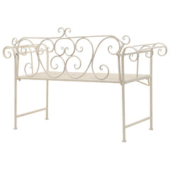 Garden Bench 132 cm Steel Antique
