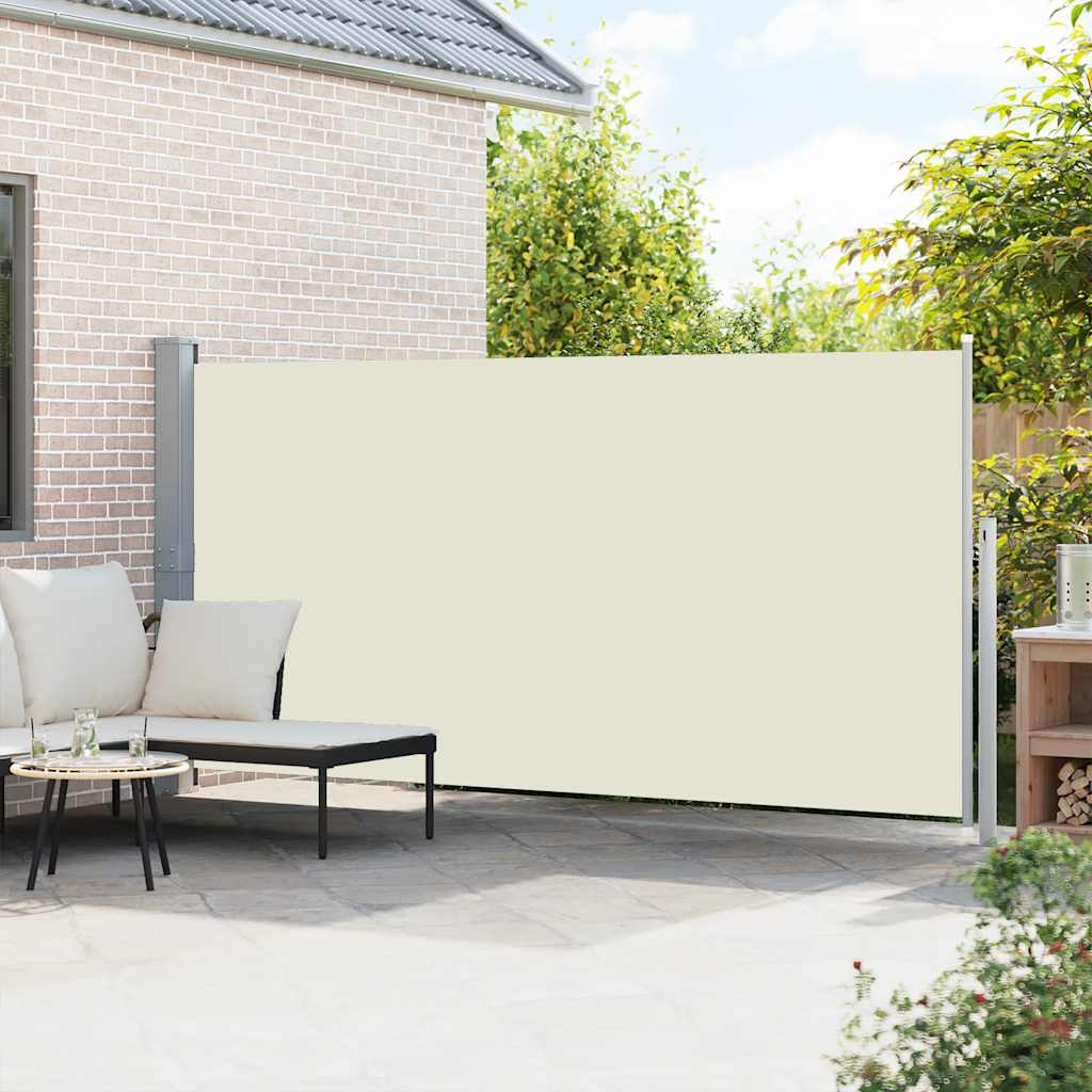 vidaXL Retractable Side Awning 160 x 514 cm Cream 3