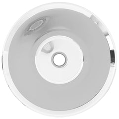 vidaXL Wash Basin 42x14 cm Ceramic Silver 3