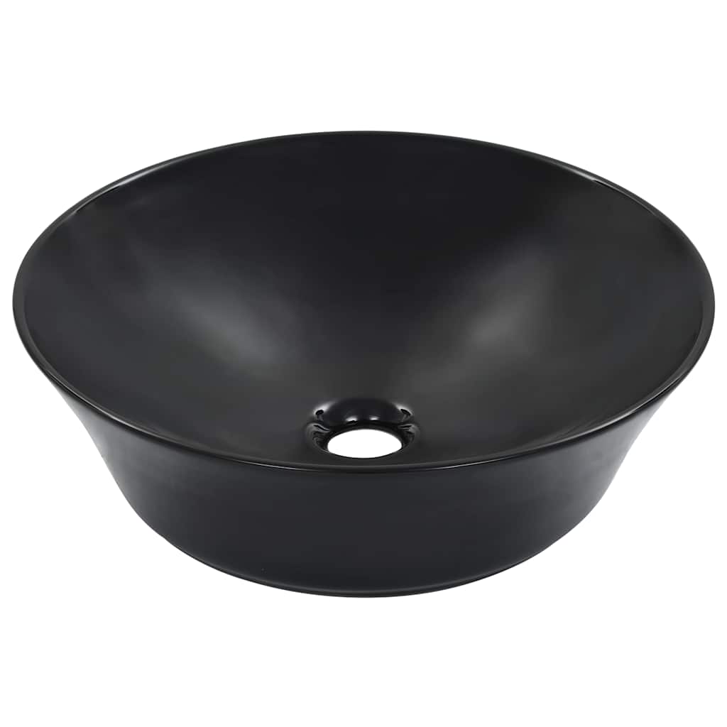 Wash Basin 41x12,5 cm Ceramic Black