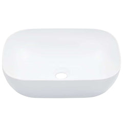 vidaXL Wash Basin 45.5x32x13 cm Ceramic White 2