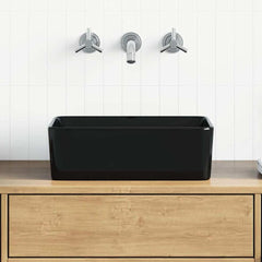 Wash Basin Ceramic Black 40 cm 30 cm