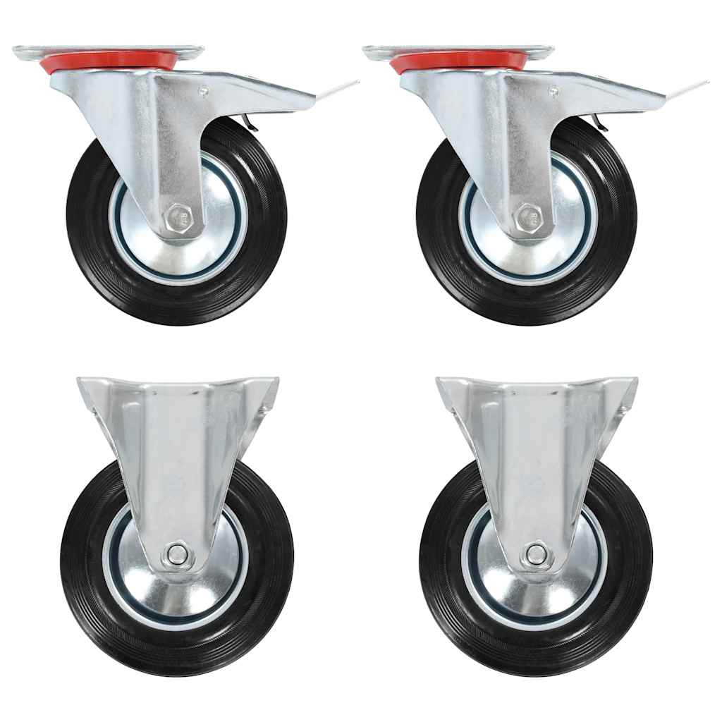143464 vidaXL Casters 4 pcs 160 mm 1