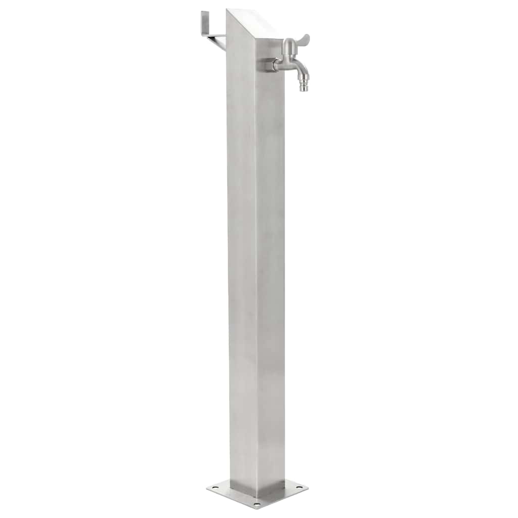 45453 vidaXL Garden Water Column Stainless Steel Square 95 cm 1