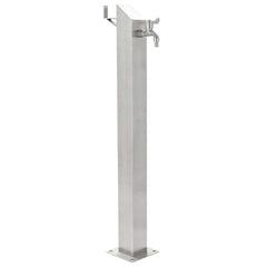 45453 vidaXL Garden Water Column Stainless Steel Square 95 cm 1
