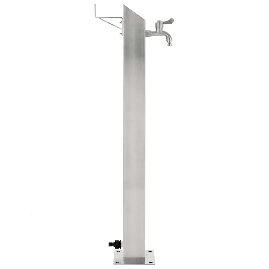 45453 vidaXL Garden Water Column Stainless Steel Square 95 cm 4