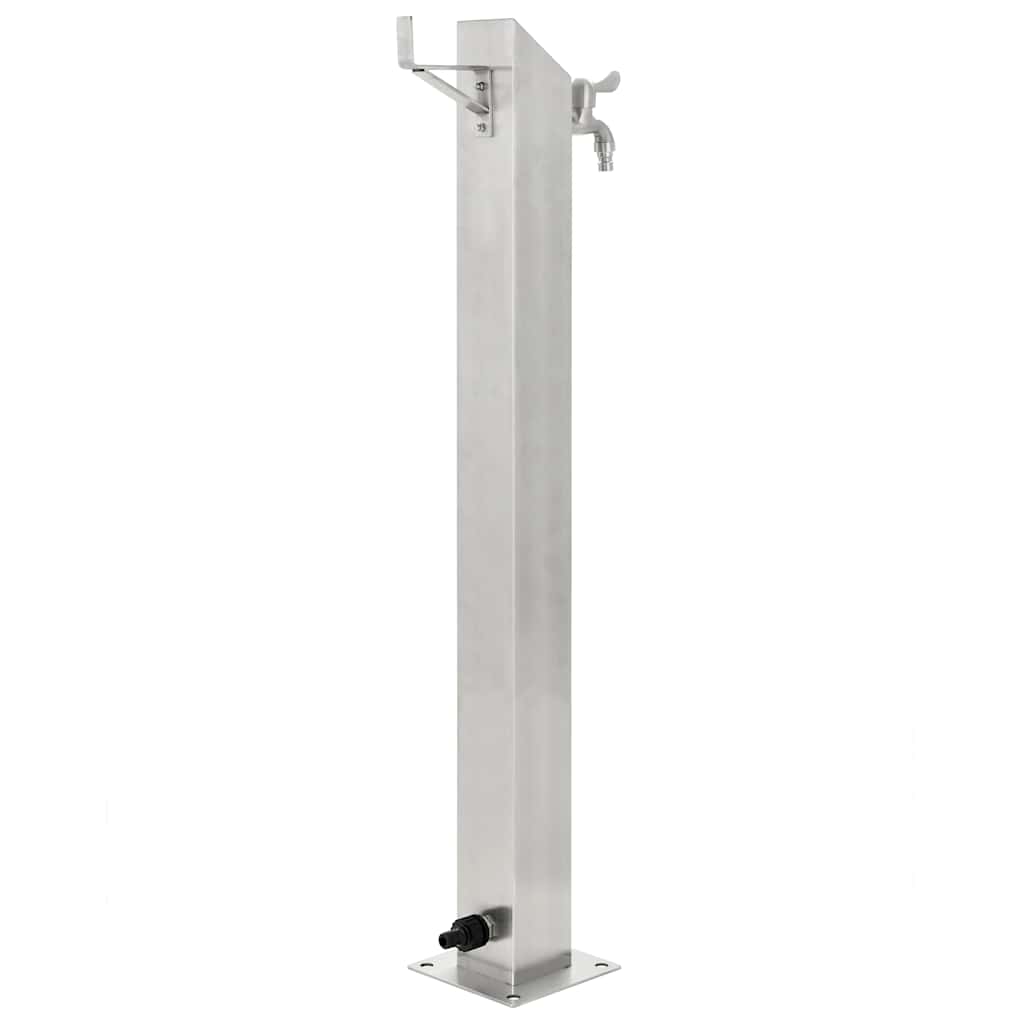 45453 vidaXL Garden Water Column Stainless Steel Square 95 cm 3