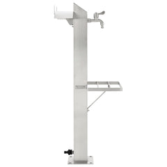 45455 vidaXL Garden Water Column Stainless Steel Square 95 cm 4