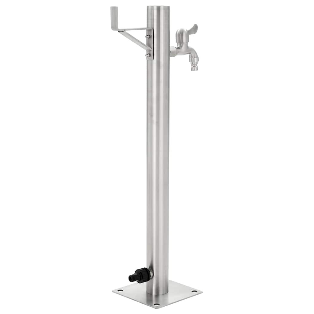 45457 vidaXL Garden Water Column Stainless Steel Round 65 cm 3