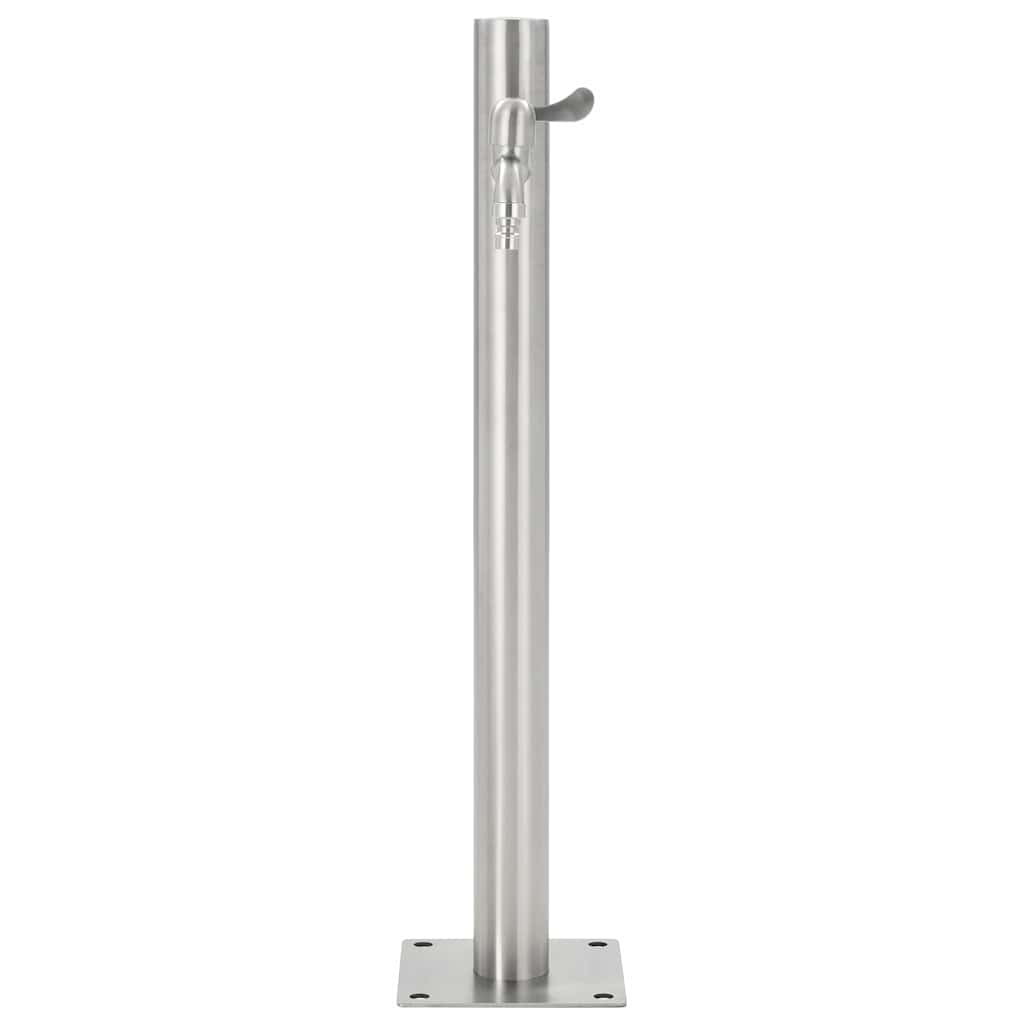 45457 vidaXL Garden Water Column Stainless Steel Round 65 cm 2