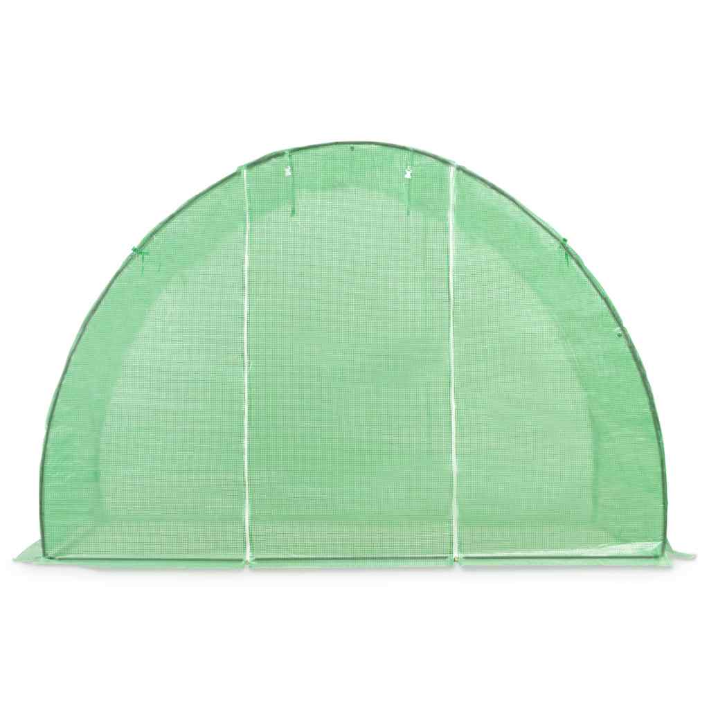 vidaXL Greenhouse | Green | PE mesh fabric, Galvanised Steel | 4.5 square metres 6
