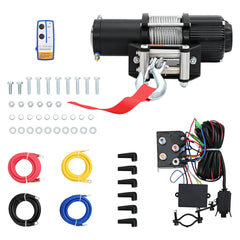 210447 vidaXL Electric Winch 12 V 4500 lbs 2040 kg with Remote Control 1