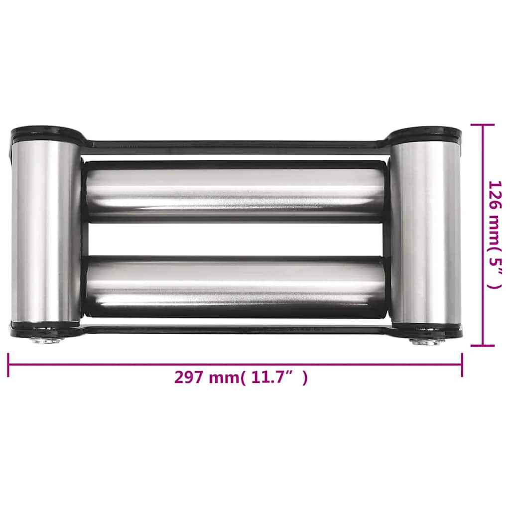 vidaXL 4-Way Fairlead Steel 8000-13000 lbs 6