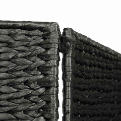3-Panel Room Divider 116x160 cm Water Hyacinth Black 5