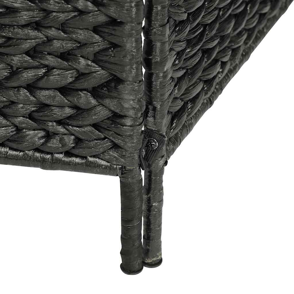 3-Panel Room Divider 116x160 cm Water Hyacinth Black 5